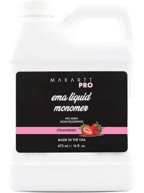 Strawberry Acrylic Monomer Liquid - MMA Free, USA Made, Nail Art Essential